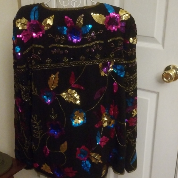 Gorgeous Draper's & Damon's silk sequined jacket - Picture 5 of 7